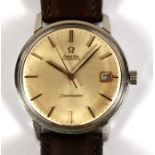 An Omega Automatic Seamaster gentleman's wristwatch with date aperture.Condition Report Seems to