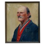 Early 20th century school - Portrait of a Gentleman - oil on canvas, framed, 40 by 50cms (15.75 by