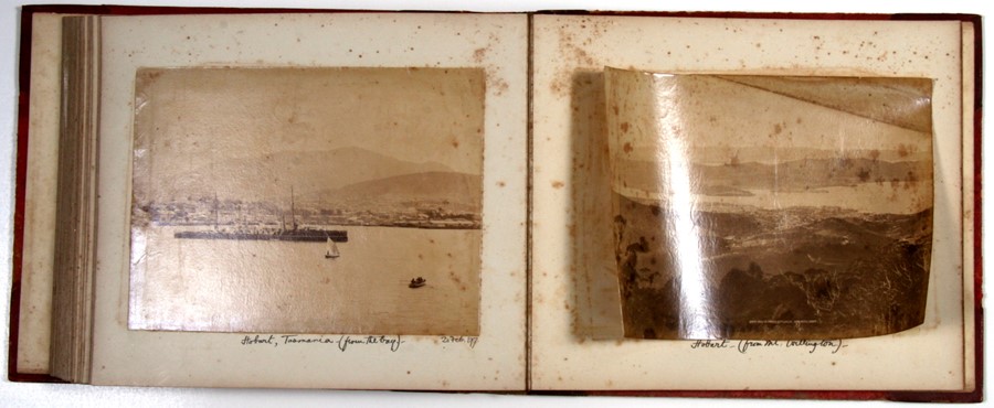 A Victorian photograph album containing photographs covering an Australian and New Zealand tour - Image 4 of 33