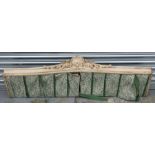 A French distressed painted cornice, 160cms (63ins) wide.