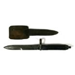 A German G3 bayonet for the Heckler & Koch rifle, 30cms (11.75ins) long.