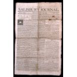An 18th century part edition of the Salisbury Journal, number 889, Monday May 19th 1755.