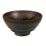 A Chinese Song style footed bowl, 10cms (4ins) diameter.Condition Report Very good condition.