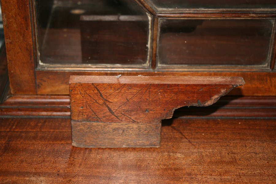 A 19th century mahogany secretaire bookcase, the astragal glazed doors enclosing a shelved interior, - Image 5 of 24