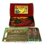 A quantity of vintage Meccano instruction books; together with a Meccano Accessories outfit.