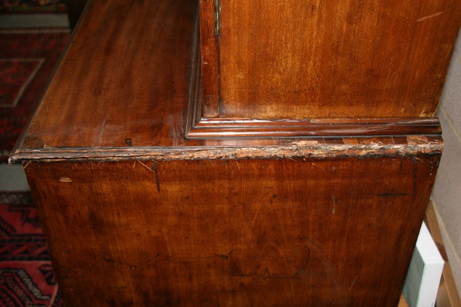 A 19th century mahogany secretaire bookcase, the astragal glazed doors enclosing a shelved interior, - Image 6 of 24