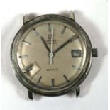 An Omega Automatic de Ville gentleman's wrist watch with date aperture (missing bezel).