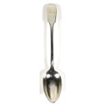 A large Victorian silver basting spoon, London 1841, 142g.