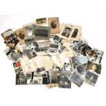 A quantity of early to mid 20th century photographs and ephemera, to include some military.