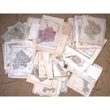 A large quantity of 18th and 19th century maps.
