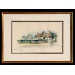 Dorothy Buckley DHS - Ann Hathaway's Cottage - signed lower right, watercolour, framed & glazed,
