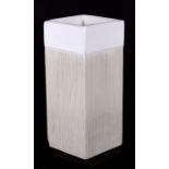 A 20th century Italian design Bitossi square form vase, 24cms (9.5ins) high.Condition Report Chip to
