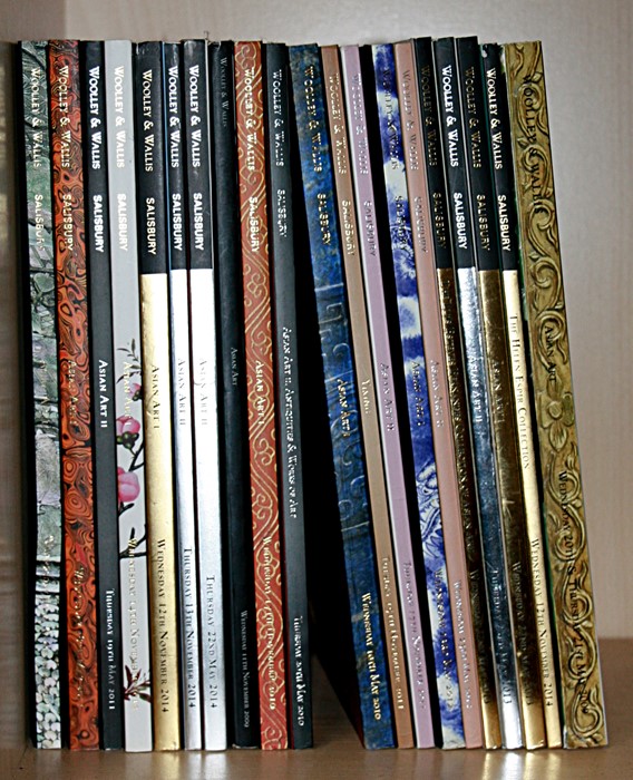 A group of Woolley & Wallis Asian Art catalogues, dating from 2009 to 2014.