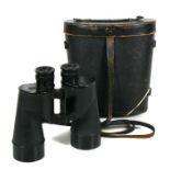 A pair of cased Bausch & Lomb US Navy BU Ship's MkI 1942 binoculars.