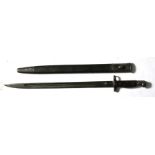 A British 1907 SMLE bayonet & scabbard, overall 57cms (22.5ins) long.