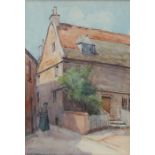 William T Wright (active 1890-1913) - Country Lane Scene - signed lower left, watercolour,