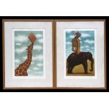 Trevor Price (b1966) two limited edition prints - The Tall Story - and - A Well Balanced Person -