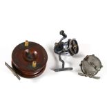A Hardy Bros Hardex No.1 Mark II fishing reel; together with a Seminole fishing reel and a