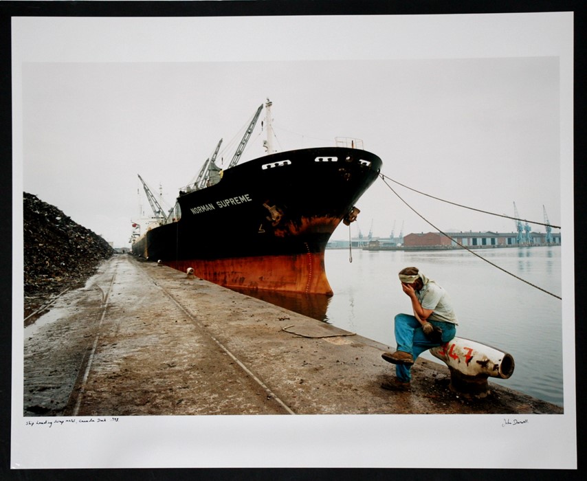 John Darwell (modern British) two signed colour photographs - Limestone Quarry, Cumbria - and - Ship - Image 2 of 3