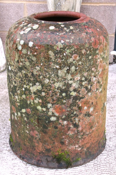 A large terracotta rhubarb forcer, 60cms (23.75ins) high.