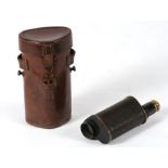 A Ross of London monocular, numbered 11558, in leather case.