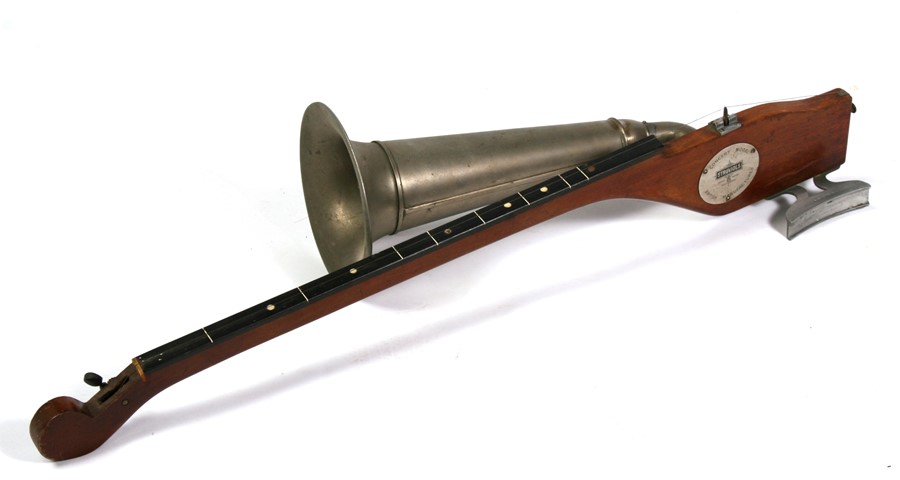 A Stroviols Concert Model Stroh violin, 89cms (35ins) long.