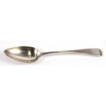 A silver desert spoon, London 1804 and makers mark for Peter Anne and William Bateman, 17cm (6.