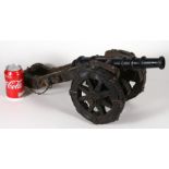 A huge early 20th century signal cannon. Having a metal barrel 33cms (13ins) long with an