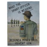 An advertising picture, Redunda Moses Brothers, Covent Garden - What The Smart Office Is Wearing -