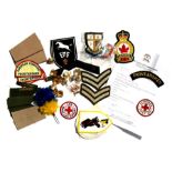 A selection of The Legion of Frontiersmen badges and insignia with paperwork documentation