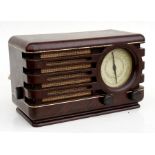 A Philips Brown Bakelite Radio, Type 371.