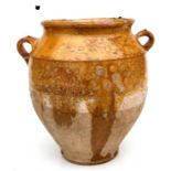 A salt glazed two handled vase