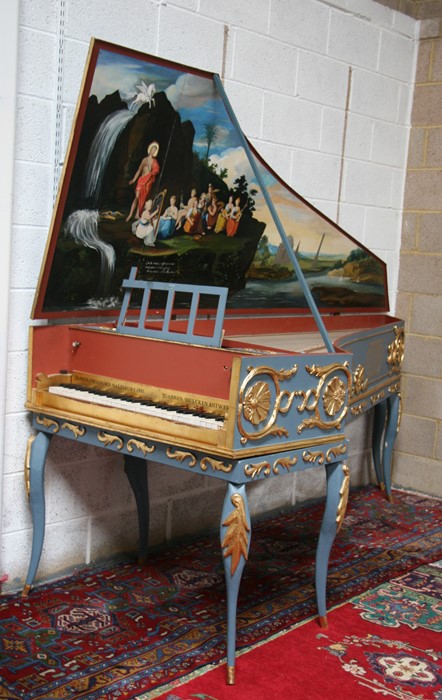 An 18th century style single manual harpsichord replica based on Joannes Dulcken's (Atwerpen) - Image 24 of 27