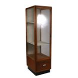 A mid 20th century oak glazed shop display cabinet. 51cm (20 ins) wide