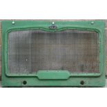 A green painted Bristol RE/ECW Eastern National 1516 bus radiator grille, 135cms (53ins).