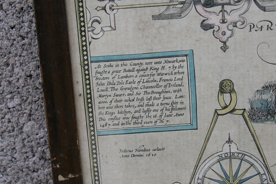 John Speed (1552-1629) - The Countie of Nottingham Described The Shire Townes Situation and the - Image 7 of 11