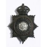 An original early 20th century two part Hampshire Constabulary helmet badge