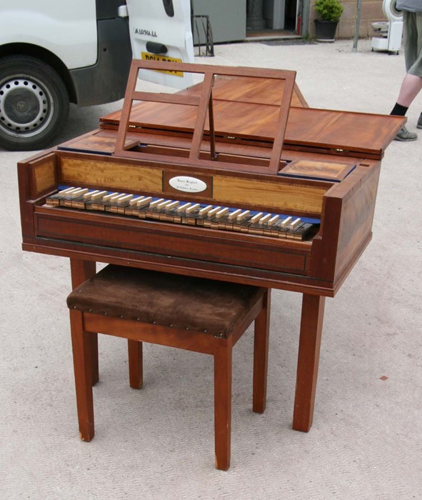 An 18th century style James Mogford of Salisbury, single manual fortepiano based on a model after