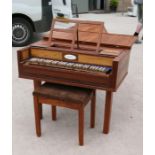 An 18th century style James Mogford of Salisbury, single manual fortepiano based on a model after