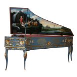 An 18th century style single manual harpsichord replica based on Joannes Dulcken's (Atwerpen)