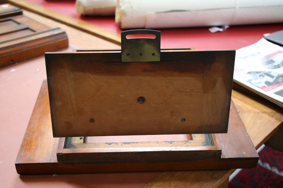 The mahogany body of a large wet plate studio portrait camera.Condition Report Inside diameter of - Image 13 of 14