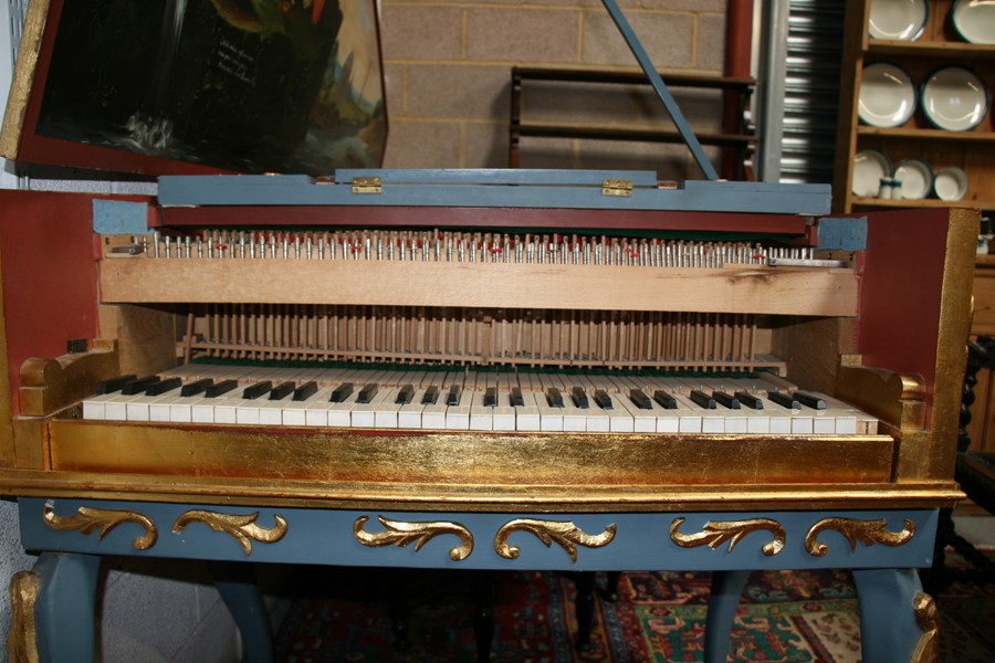 An 18th century style single manual harpsichord replica based on Joannes Dulcken's (Atwerpen) - Image 21 of 27