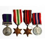 A WW2 medal group consisting of the 39/45 War Medal, The Italy Star, The Burma Star and a General