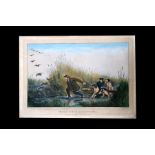 Frances Flora Bond (Fanny) Palmer (British 1812-1876) - Wild Duck Shooting - a hand coloured