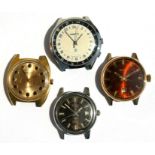 A group of four late 20th century gentleman's wristwatches including Sekonda, Paketa, Bifora and