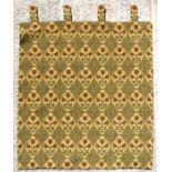 An Arts & Crafts style textile wall hanging decorated with flowers and foliate scrolls, 129 by