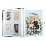 A Victorian photograph album.