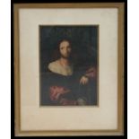 Italian school - Portrait of a Bearded Gentleman - watercolour, framed & glazed, 24 by 34cms (9.5 by