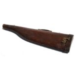 A leather 'Leg of Mutton' gun case, 78cms 30.25ins) long.