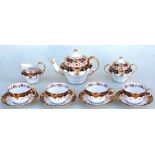 A Copeland Spode part tea service, pattern no. 9211, decorated in the Imari palate.Condition